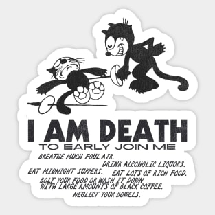 Felix the Cat ● I Am Death Sticker